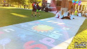 Movie Night - Sidewalk Art