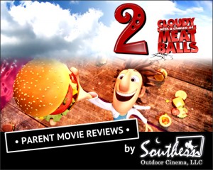 Cloudy with a chance of meatballs 2 - Parent movie review by Southern Outdoor Cinema
